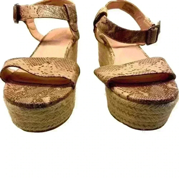 Matisse Women's Coconuts Sunchaser Espadrille Sandal Size 9 Snakeskin Platform - Picture 4 of 13
